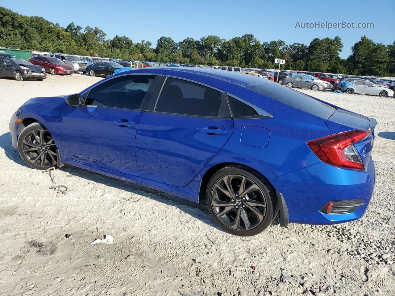 2019 Honda Civic Sport Blue vin: 2HGFC2F85KH511665