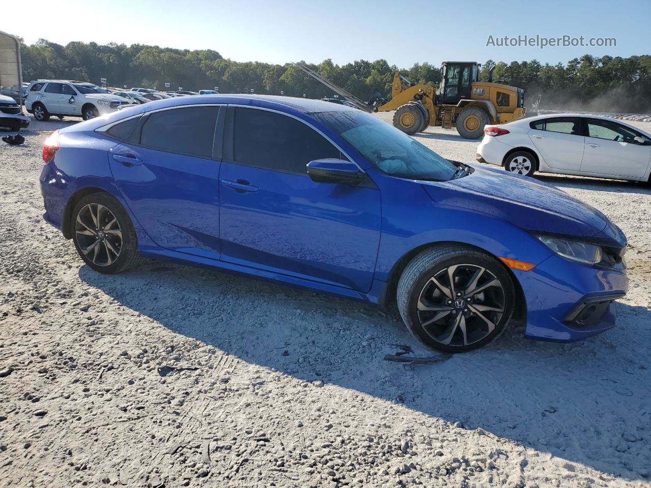 2019 Honda Civic Sport Blue vin: 2HGFC2F85KH511665