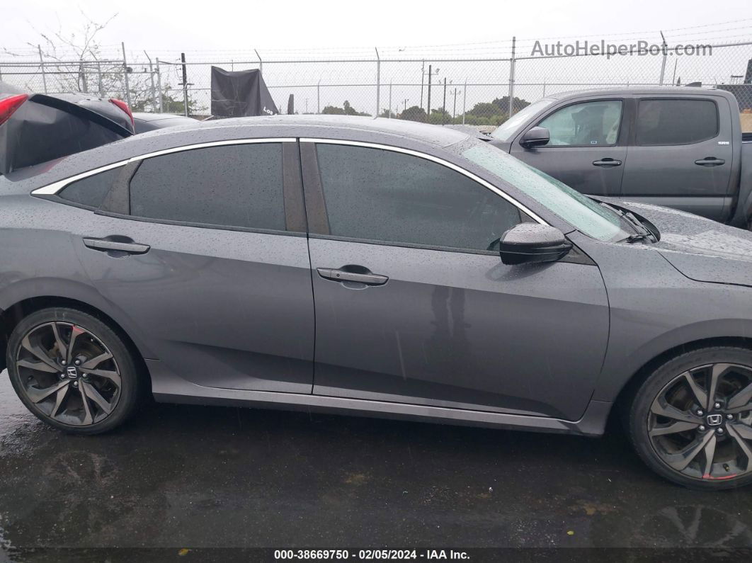 2019 Honda Civic Sport Gray vin: 2HGFC2F85KH526862