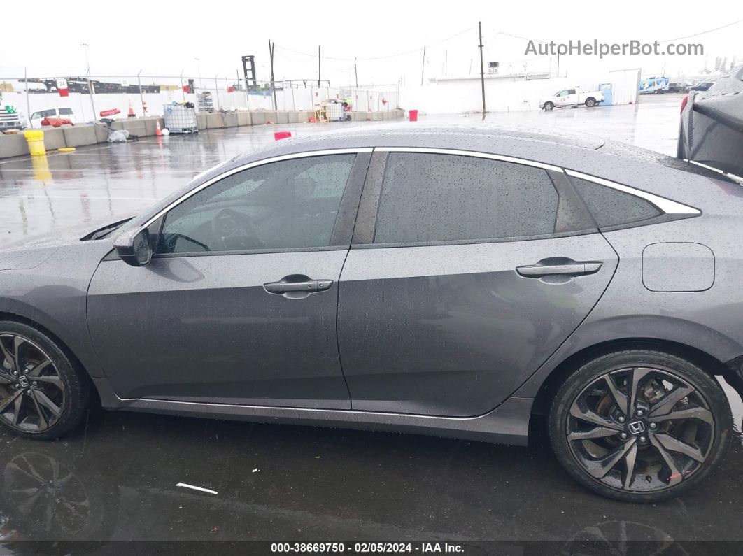 2019 Honda Civic Sport Gray vin: 2HGFC2F85KH526862