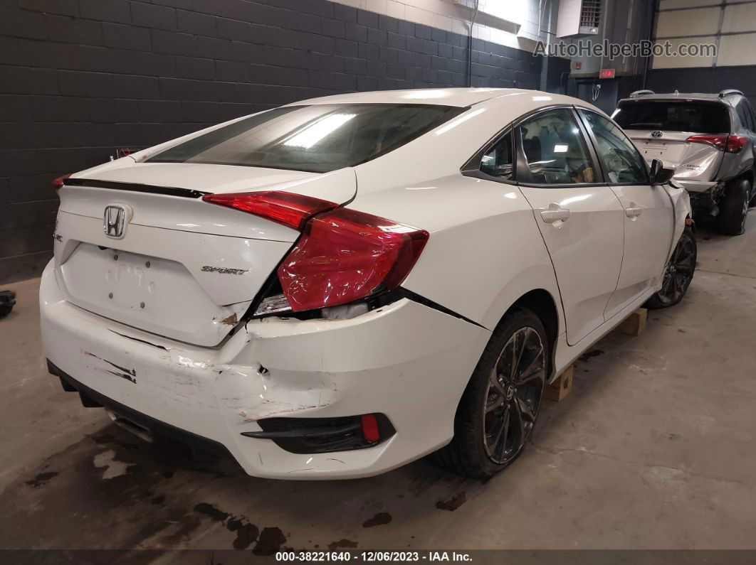 2019 Honda Civic Sport White vin: 2HGFC2F85KH558355