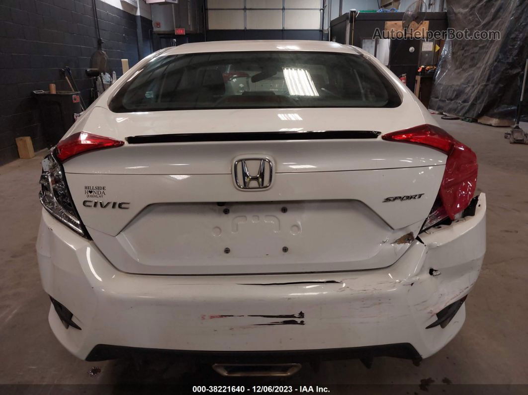 2019 Honda Civic Sport Белый vin: 2HGFC2F85KH558355