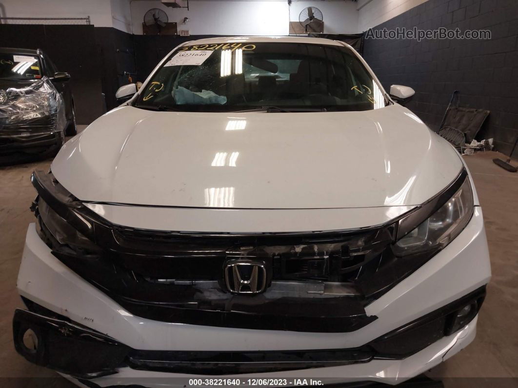 2019 Honda Civic Sport White vin: 2HGFC2F85KH558355