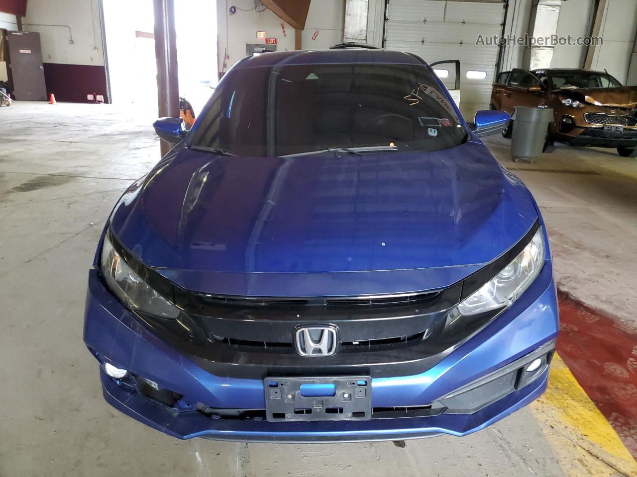 2020 Honda Civic Sport Blue vin: 2HGFC2F85LH505009