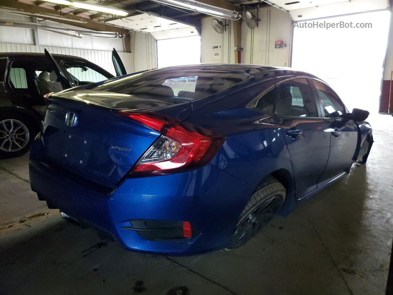 2020 Honda Civic Sport Blue vin: 2HGFC2F85LH505009