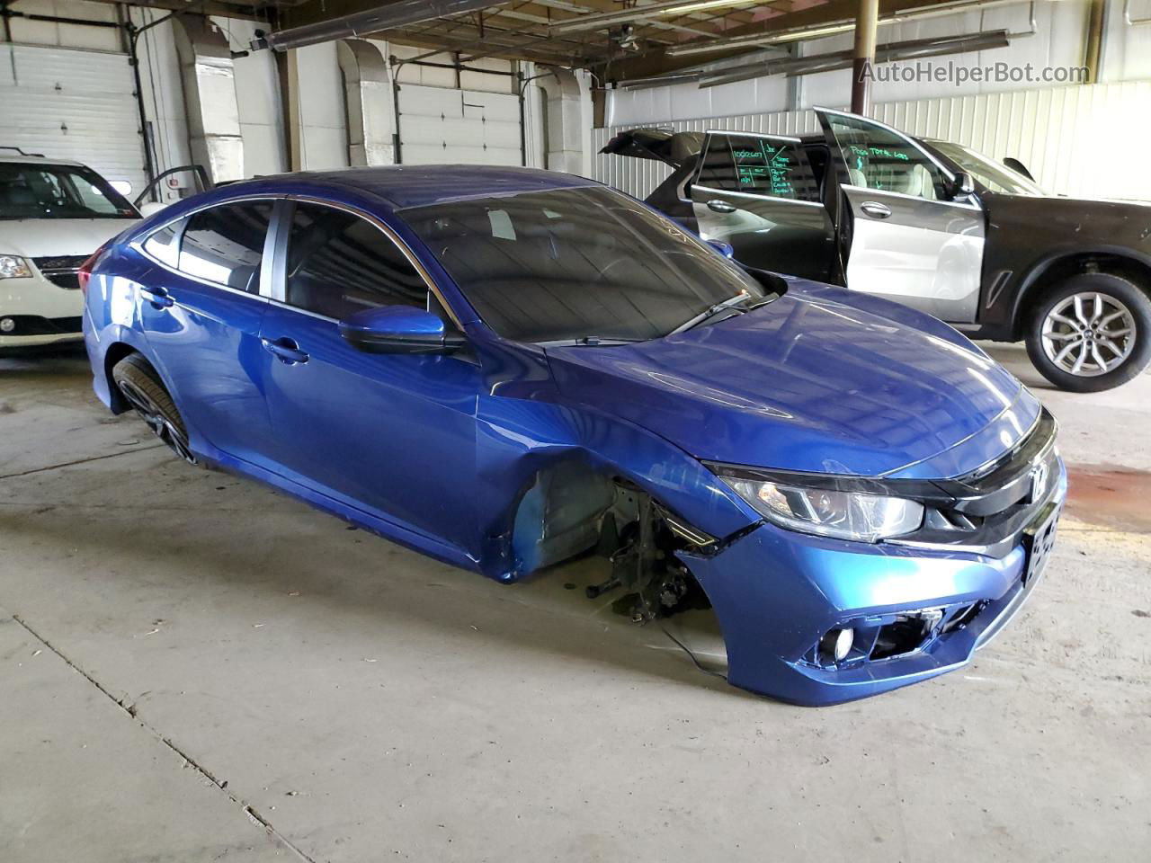 2020 Honda Civic Sport Blue vin: 2HGFC2F85LH505009