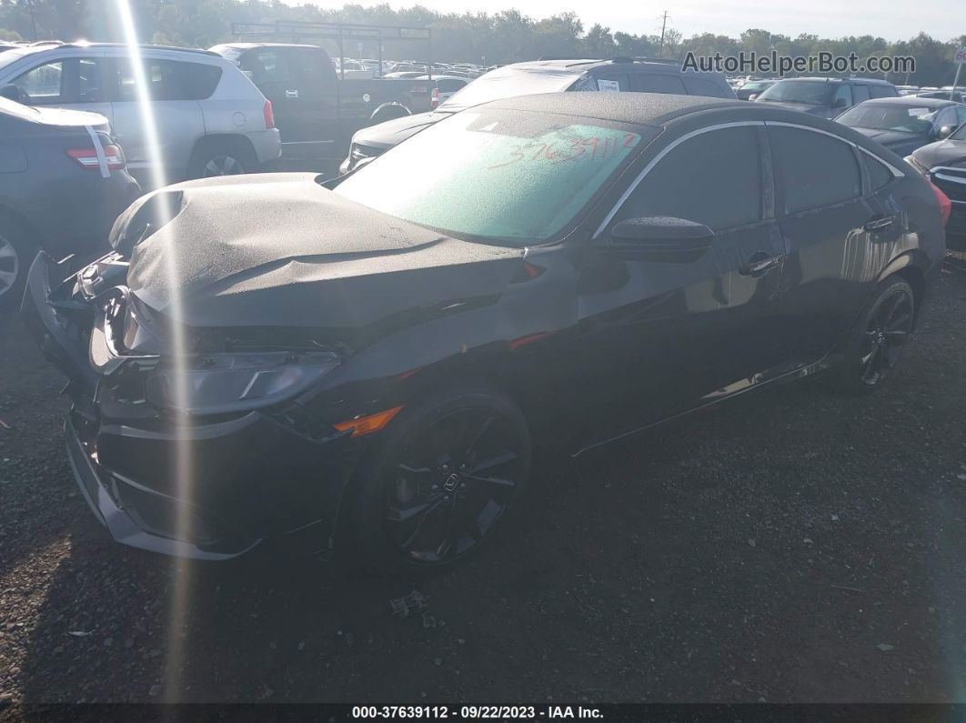 2020 Honda Civic Sport Black vin: 2HGFC2F85LH525518