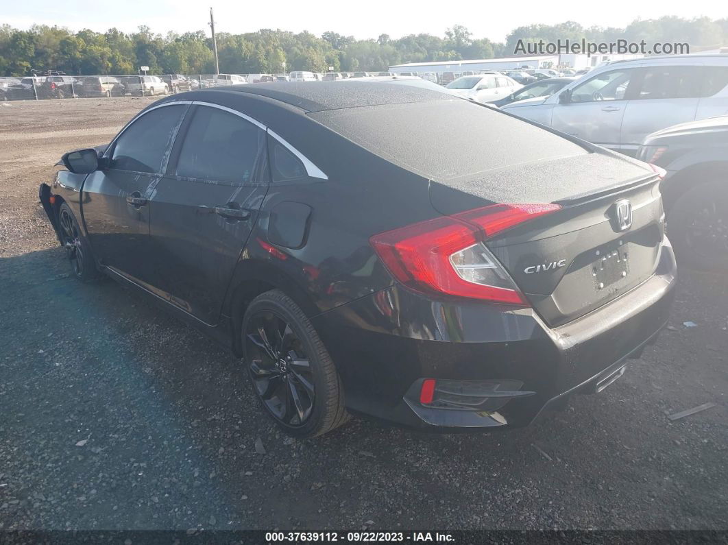 2020 Honda Civic Sport Black vin: 2HGFC2F85LH525518