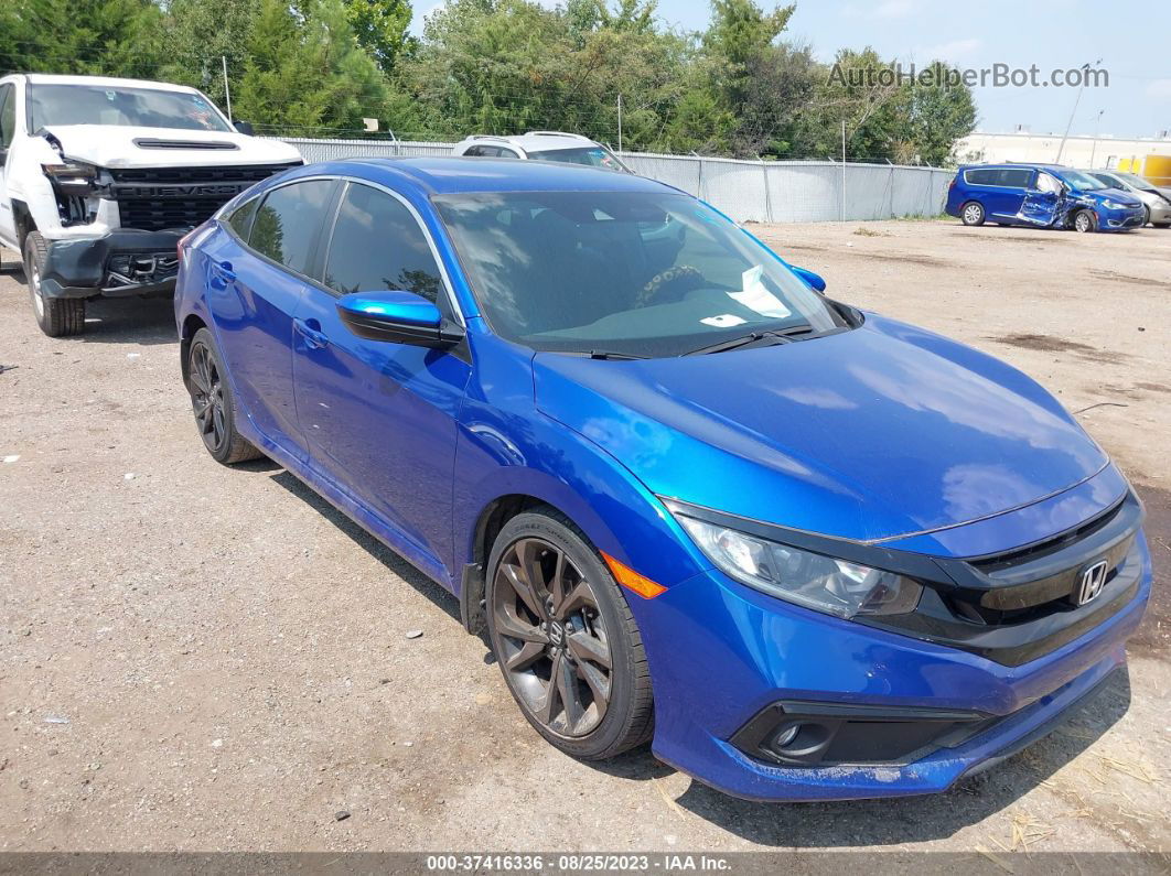 2020 Honda Civic Sport  Синий vin: 2HGFC2F85LH581958