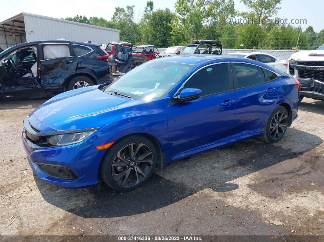 2020 Honda Civic Sport  Синий vin: 2HGFC2F85LH581958