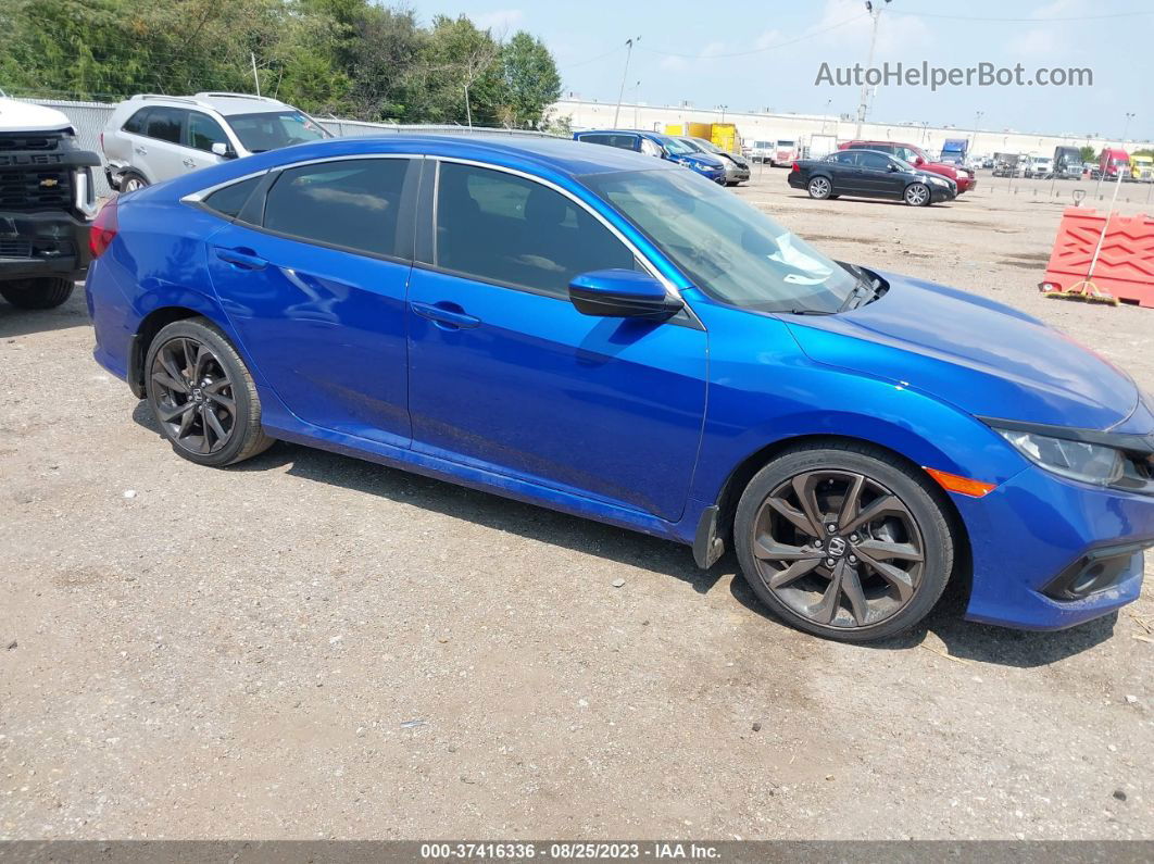 2020 Honda Civic Sport  Синий vin: 2HGFC2F85LH581958