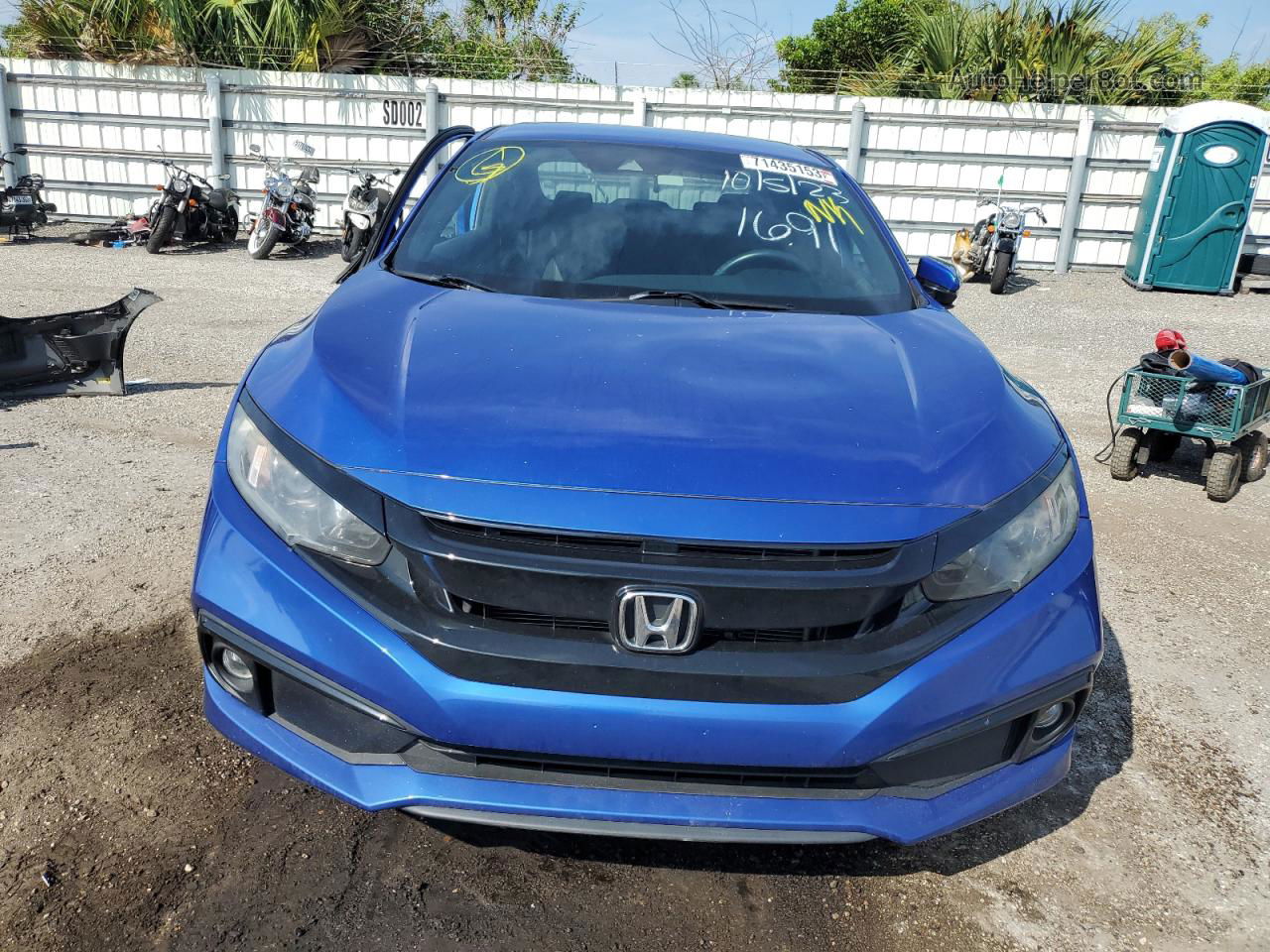 2019 Honda Civic Sport Blue vin: 2HGFC2F86KH511691