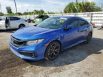 2019 Honda Civic Sport Blue vin: 2HGFC2F86KH511691