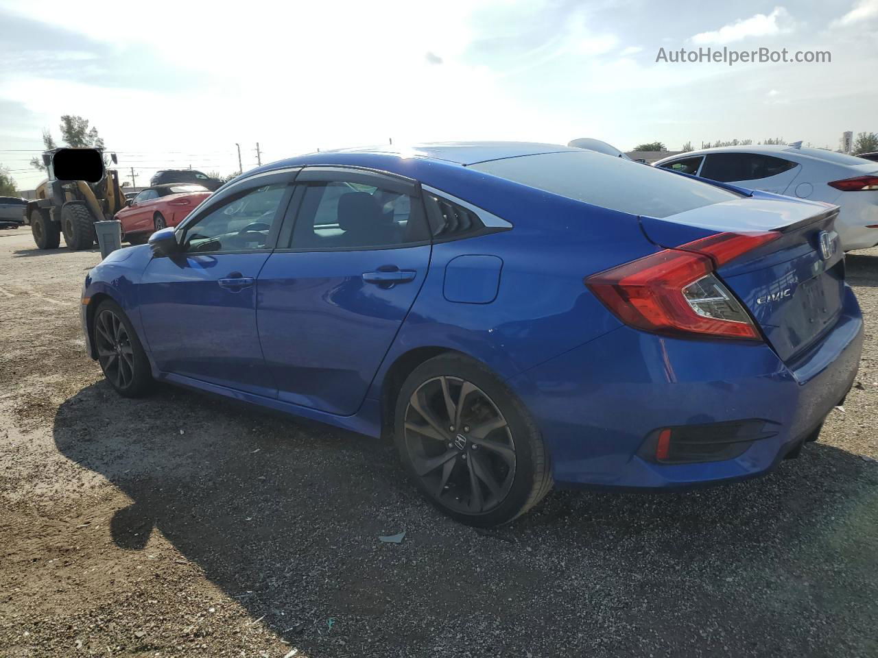 2019 Honda Civic Sport Blue vin: 2HGFC2F86KH511691