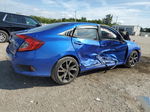 2019 Honda Civic Sport Синий vin: 2HGFC2F86KH511691