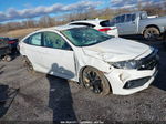 2019 Honda Civic Sedan Sport White vin: 2HGFC2F86KH571566