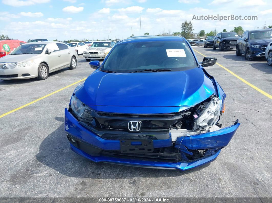 2020 Honda Civic Sport Blue vin: 2HGFC2F86LH502880