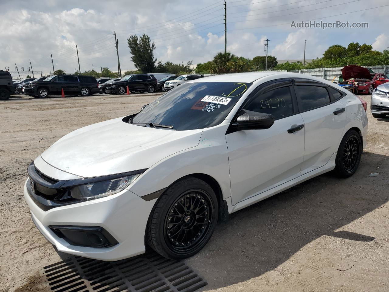 2020 Honda Civic Sport White vin: 2HGFC2F86LH512258