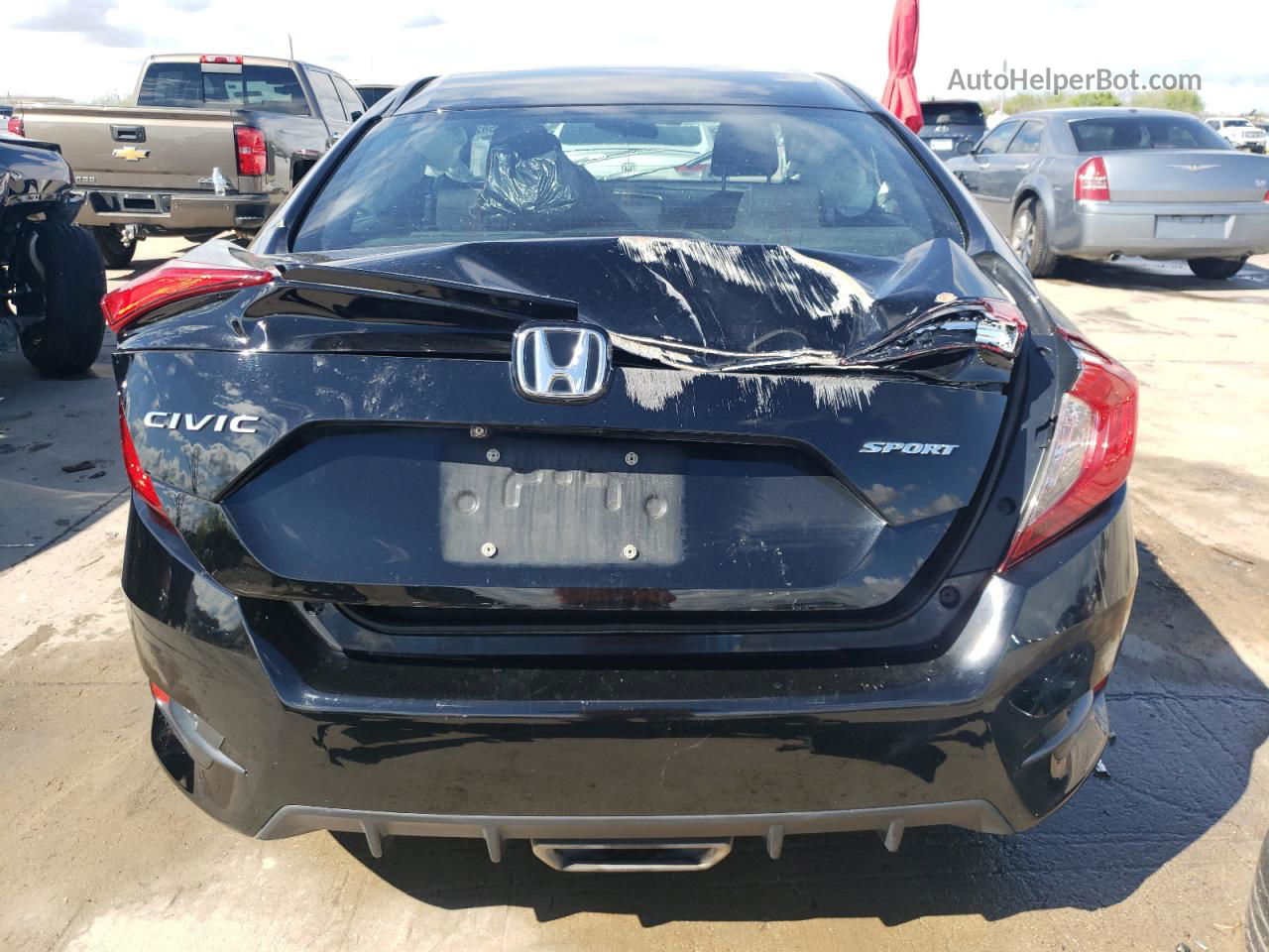 2020 Honda Civic Sport Black vin: 2HGFC2F86LH525480