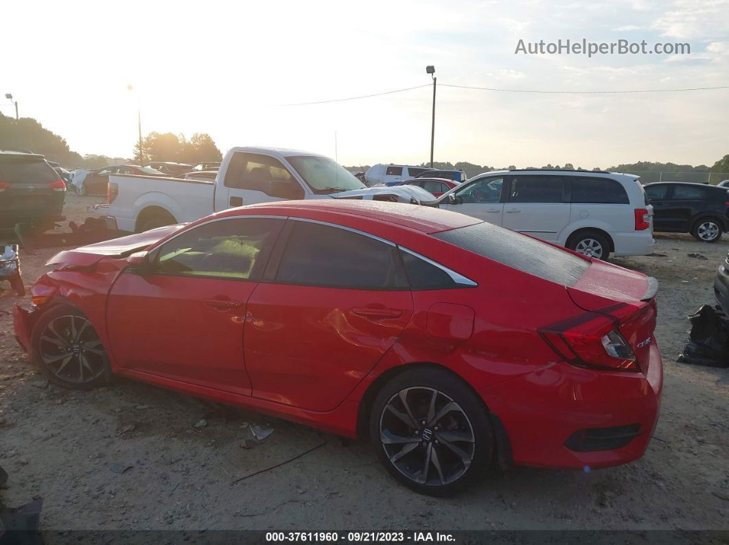 2020 Honda Civic Sport  Red vin: 2HGFC2F86LH533482