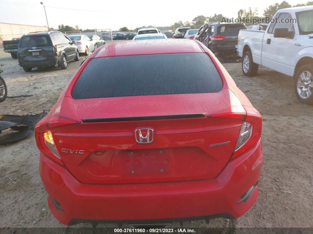 2020 Honda Civic Sport  Red vin: 2HGFC2F86LH533482