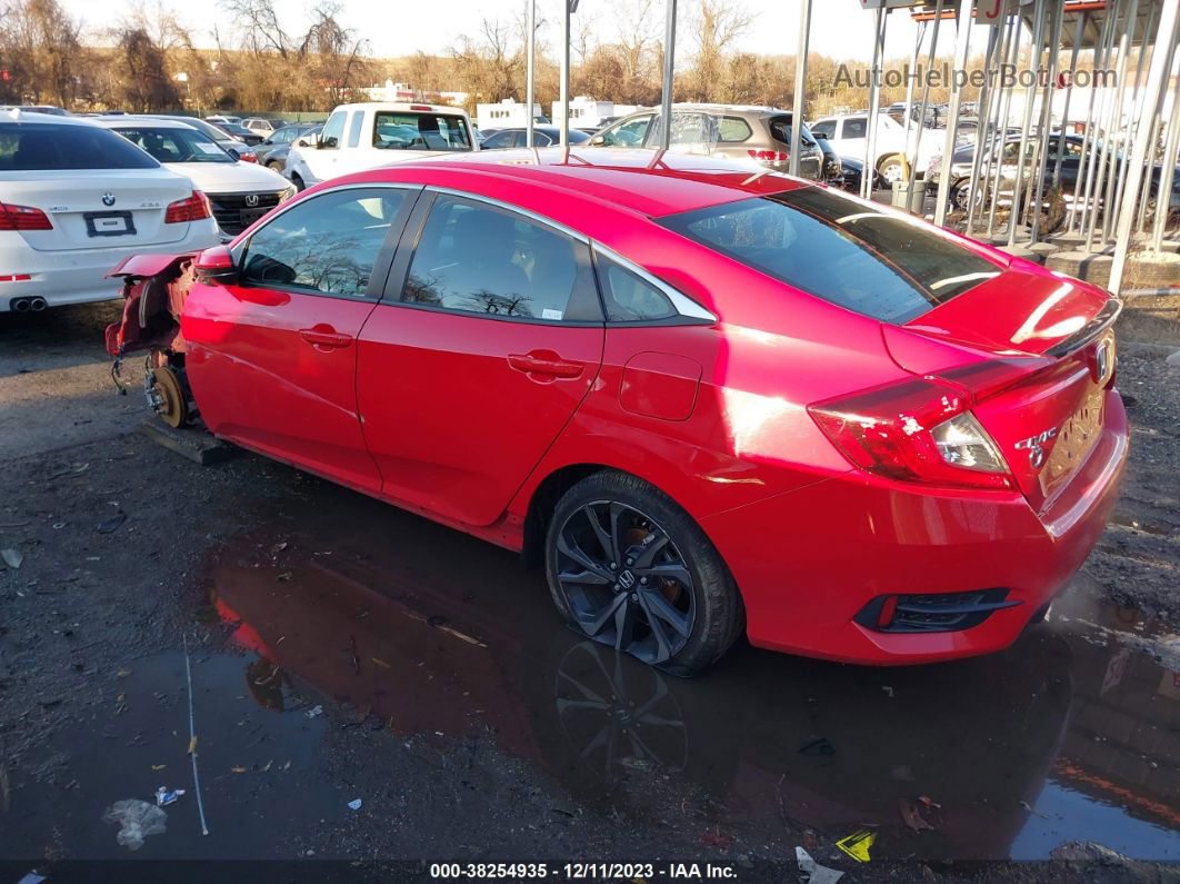 2020 Honda Civic Sport Red vin: 2HGFC2F86LH549956