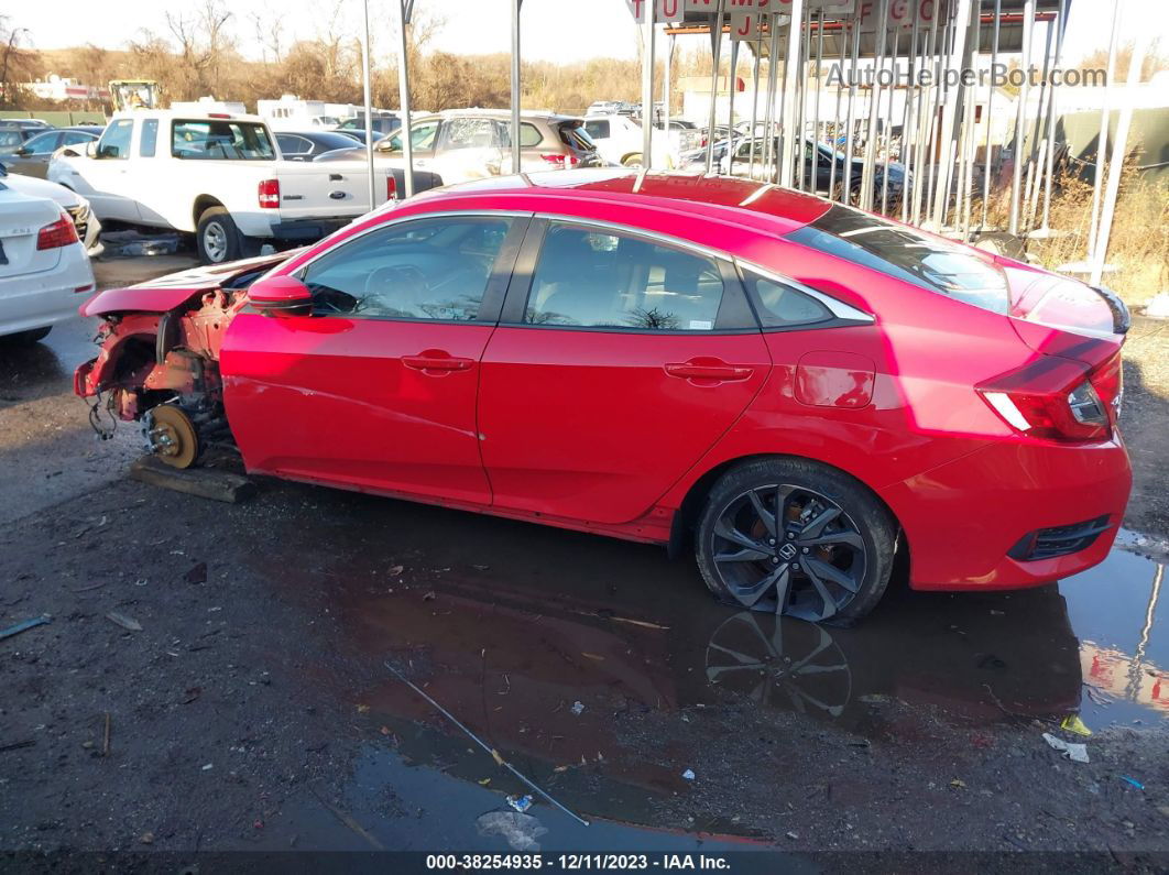 2020 Honda Civic Sport Red vin: 2HGFC2F86LH549956