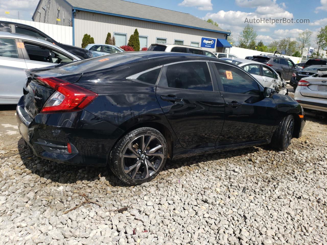 2020 Honda Civic Sport Black vin: 2HGFC2F86LH556289