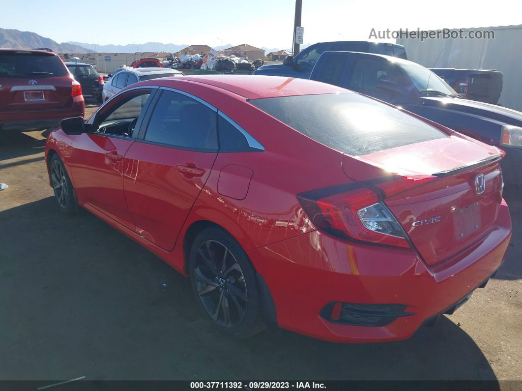 2020 Honda Civic Sport  Red vin: 2HGFC2F86LH562125