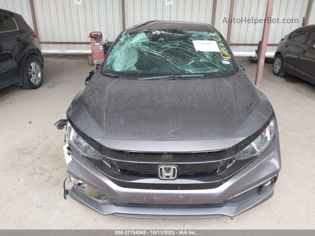 2020 Honda Civic Sedan Sport Gray vin: 2HGFC2F86LH591124