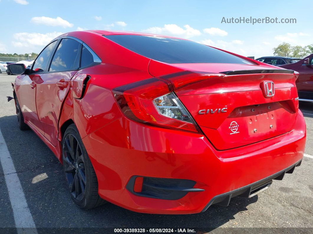 2020 Honda Civic Sport Red vin: 2HGFC2F86LH592144