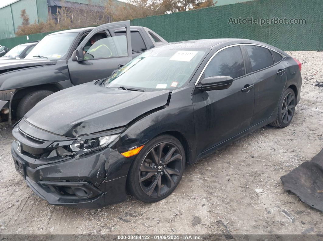 2019 Honda Civic Sport Black vin: 2HGFC2F87KH504779