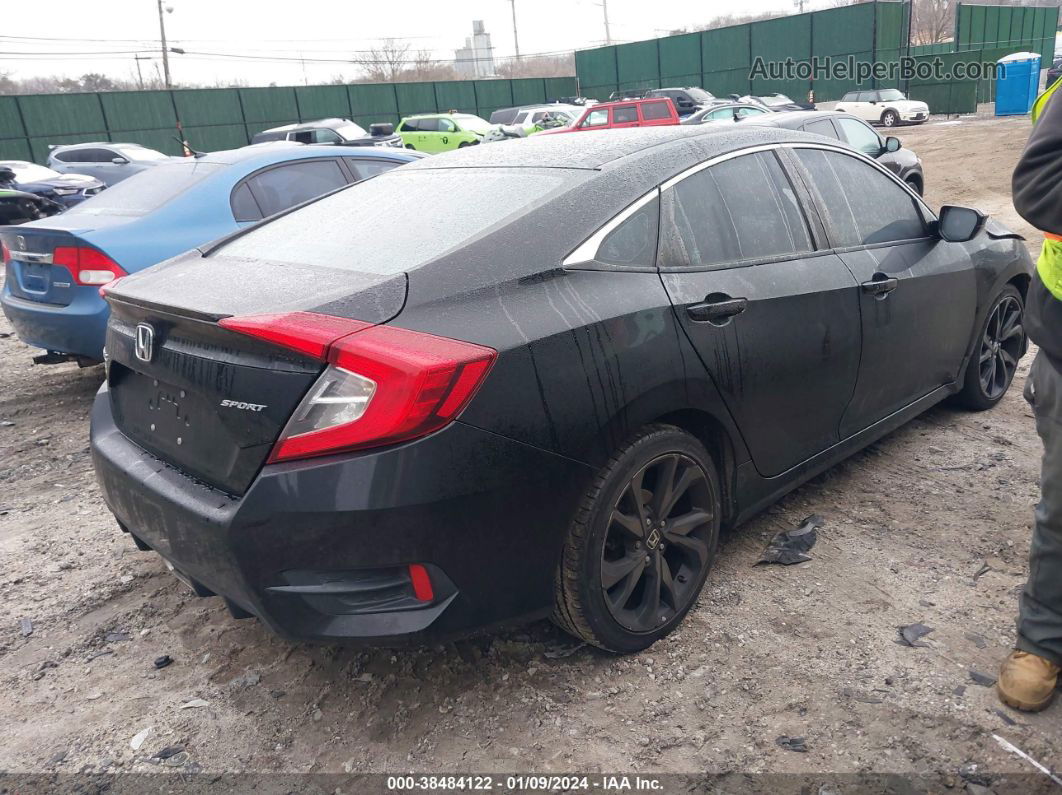 2019 Honda Civic Sport Черный vin: 2HGFC2F87KH504779