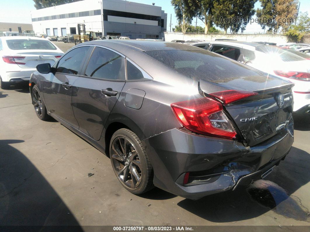 2019 Honda Civic Sedan Sport Gray vin: 2HGFC2F87KH528810