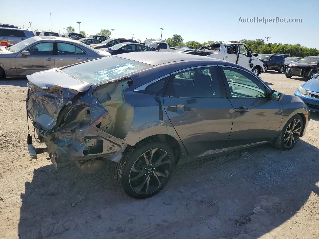 2019 Honda Civic Sport Black vin: 2HGFC2F87KH563394