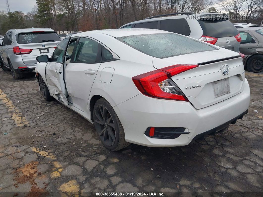 2019 Honda Civic Sport Белый vin: 2HGFC2F87KH579286