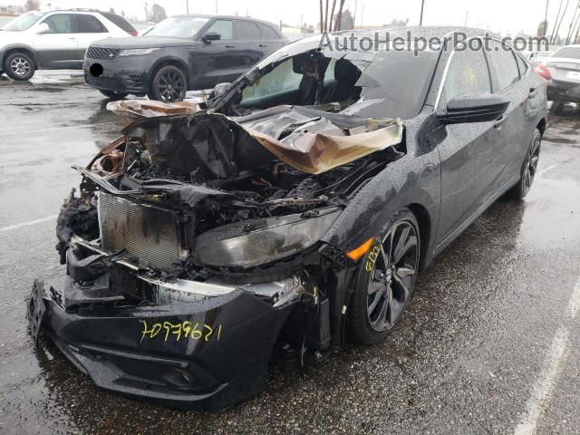 2019 Honda Civic Sport Black vin: 2HGFC2F87KH585332