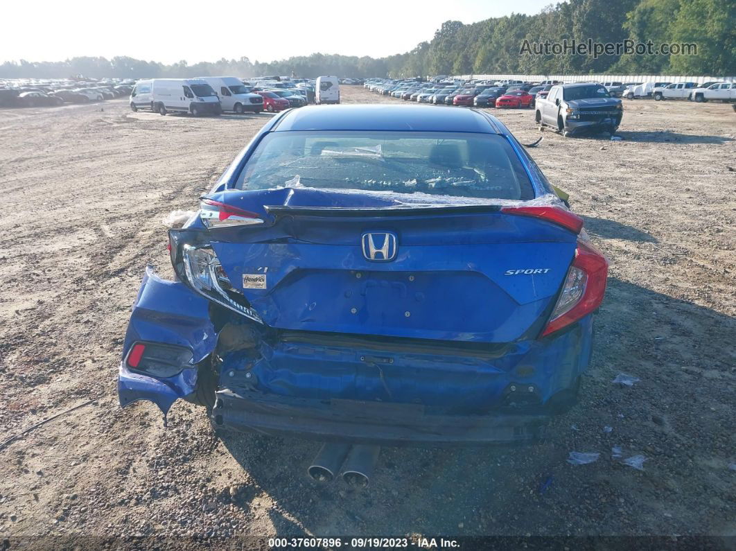 2019 Honda Civic Sport Blue vin: 2HGFC2F87KH602338