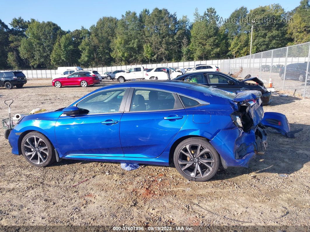 2019 Honda Civic Sport Blue vin: 2HGFC2F87KH602338