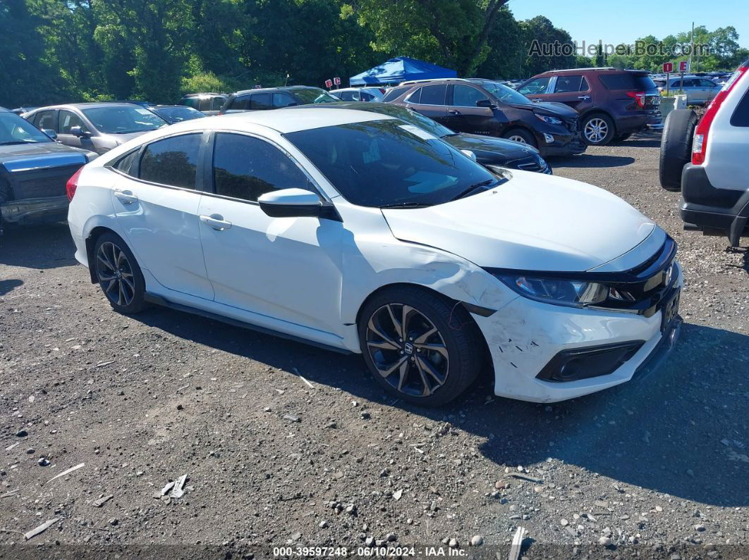 2020 Honda Civic Sport Белый vin: 2HGFC2F87LH513791