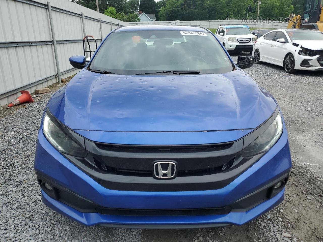 2020 Honda Civic Sport Blue vin: 2HGFC2F87LH551506
