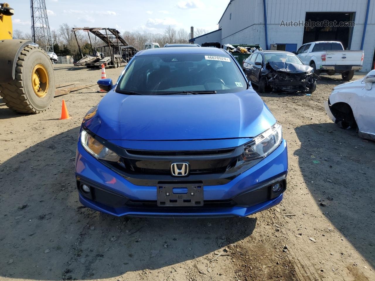 2020 Honda Civic Sport Blue vin: 2HGFC2F87LH555863