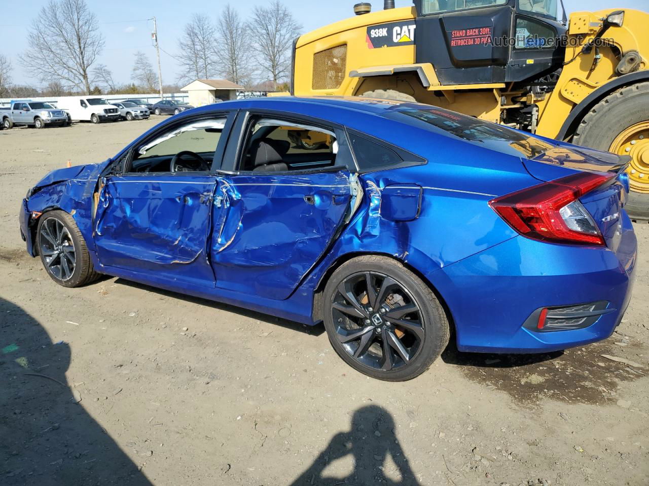 2020 Honda Civic Sport Blue vin: 2HGFC2F87LH555863