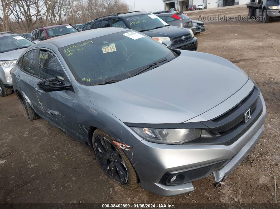 2020 Honda Civic Sport Silver vin: 2HGFC2F87LH559198