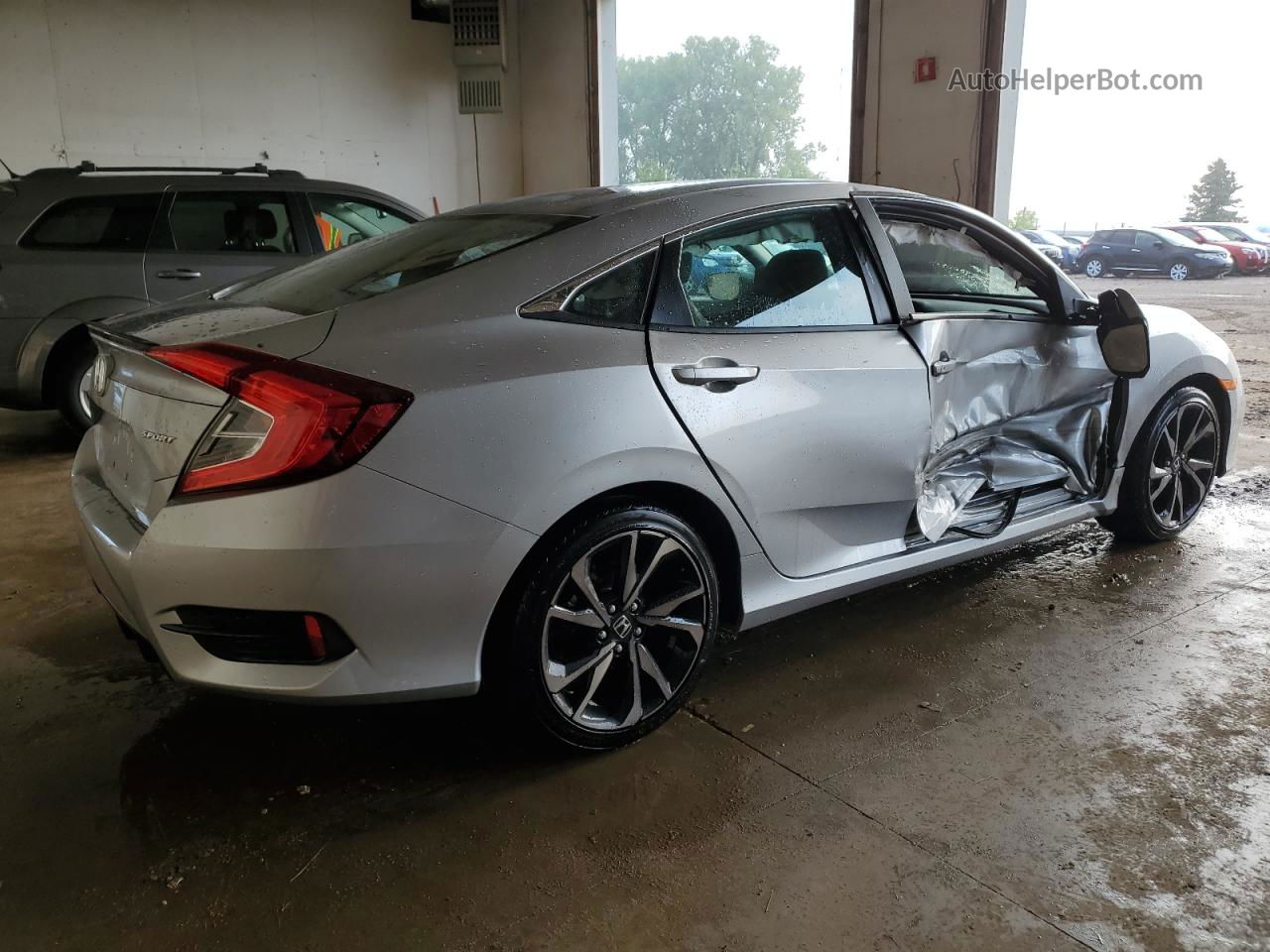 2020 Honda Civic Sport Silver vin: 2HGFC2F87LH579371