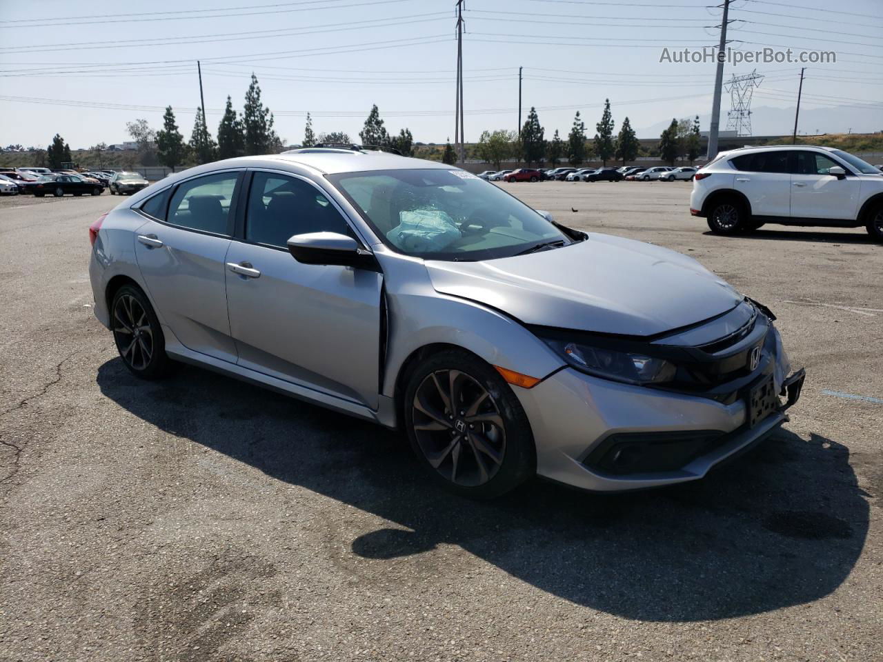 2020 Honda Civic Sport Silver vin: 2HGFC2F87LH584781