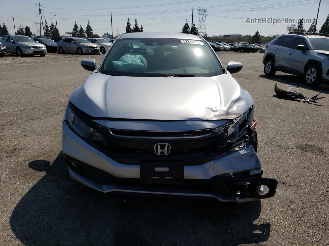 2020 Honda Civic Sport Silver vin: 2HGFC2F87LH584781