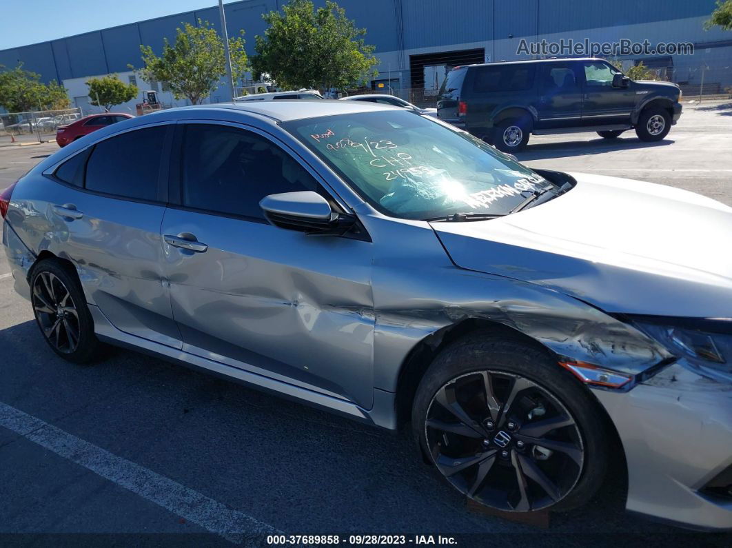 2019 Honda Civic Sedan Sport Gray vin: 2HGFC2F88KH500935