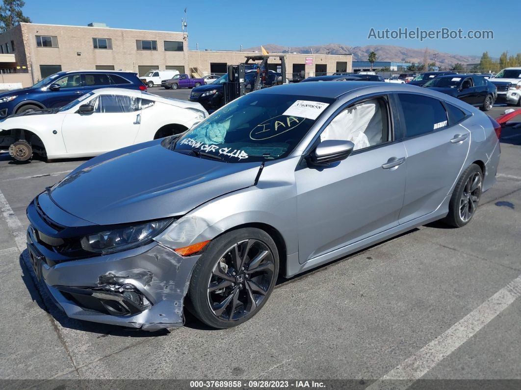 2019 Honda Civic Sedan Sport Gray vin: 2HGFC2F88KH500935