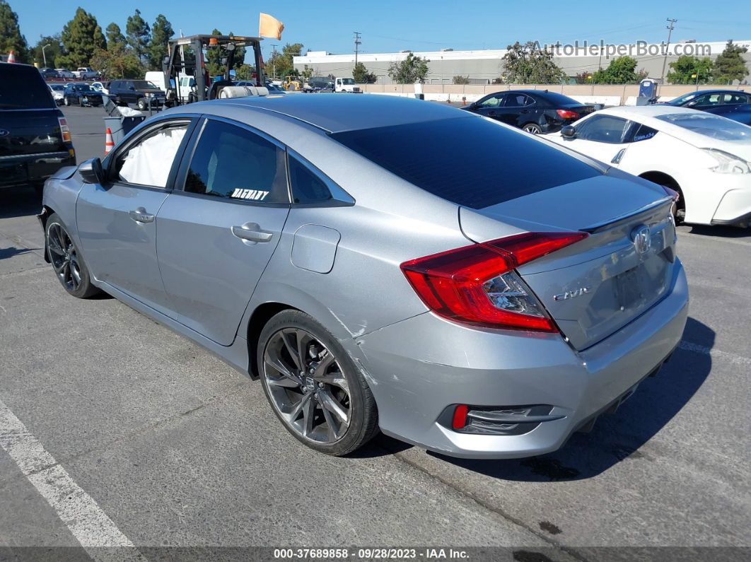 2019 Honda Civic Sedan Sport Gray vin: 2HGFC2F88KH500935